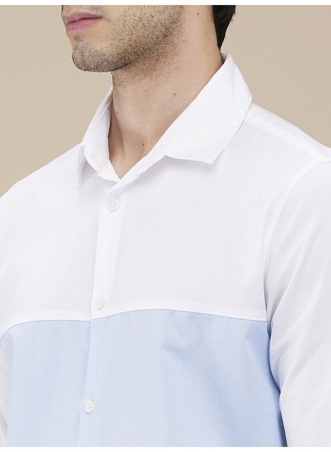 Being Human Mens White Collared Long Sleeve Shirt - Image 4