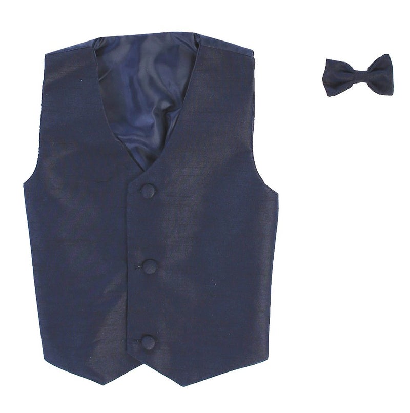 Lito Vest and Clip On Boy Bowtie set - NAVYBLUE - 6/7 - Image 5