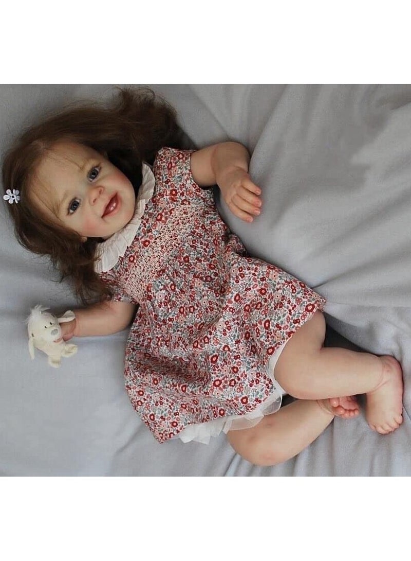 Beauenty Baby Dolls, Realistic Newborn Baby Dolls,23inch Silicone Newborn Toddler Girl Lifelike Gifts for Age3+, Reborn toddler dolls - Image 1