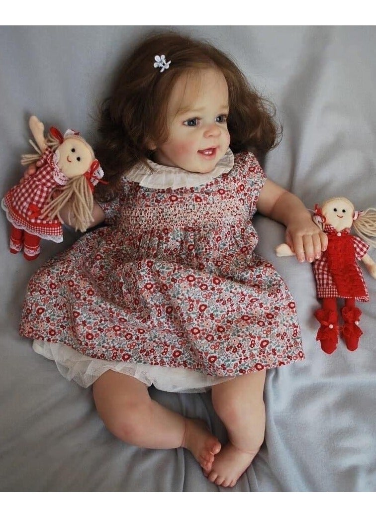 Beauenty Baby Dolls, Realistic Newborn Baby Dolls,23inch Silicone Newborn Toddler Girl Lifelike Gifts for Age3+, Reborn toddler dolls - Image 2