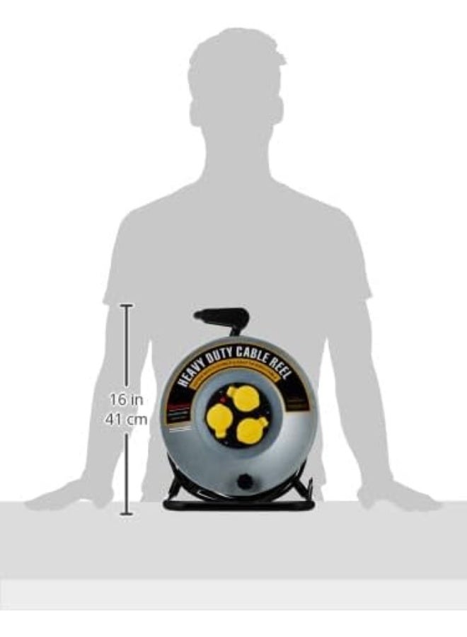 OSHTRACO بكرة كابل أوشتراكو المعدنية 3 طرق للاستخدام الثقيل، بطول 25 متر - Image 5