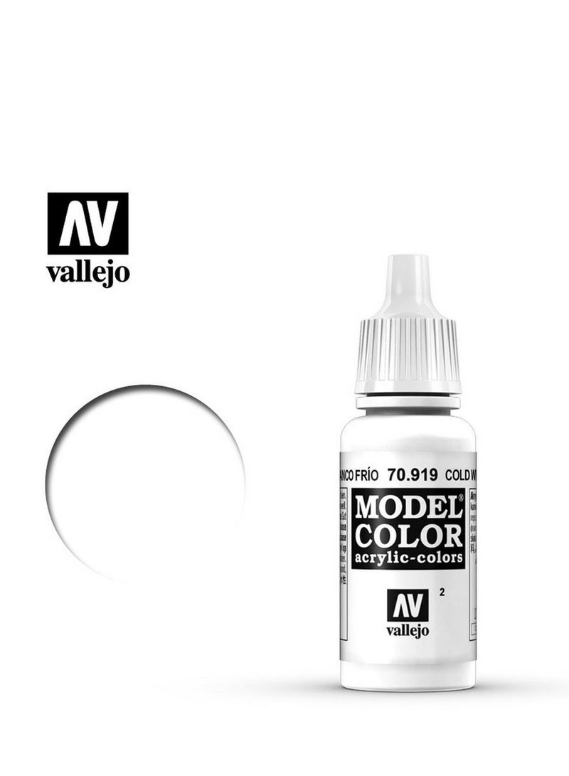 Vallejo Model Color 919 Foundation White 18ml Bottle Acrylic Paint for Miniatures and Scale Models Acrylic Paint for Scale Miniatures and Figures
