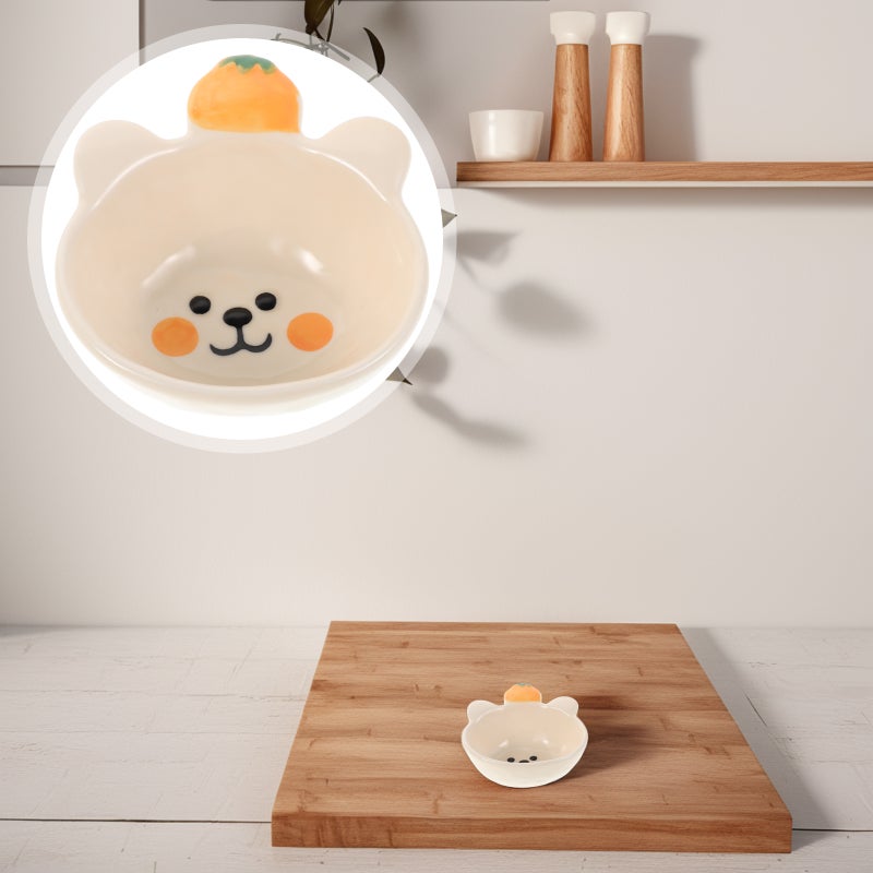 2pcs Ceramic Pie Pan Small Sauce Bowl: Simple Cute Bowl - Baking Dish For Dessert Prep And Condiment Serving Use - Image 4