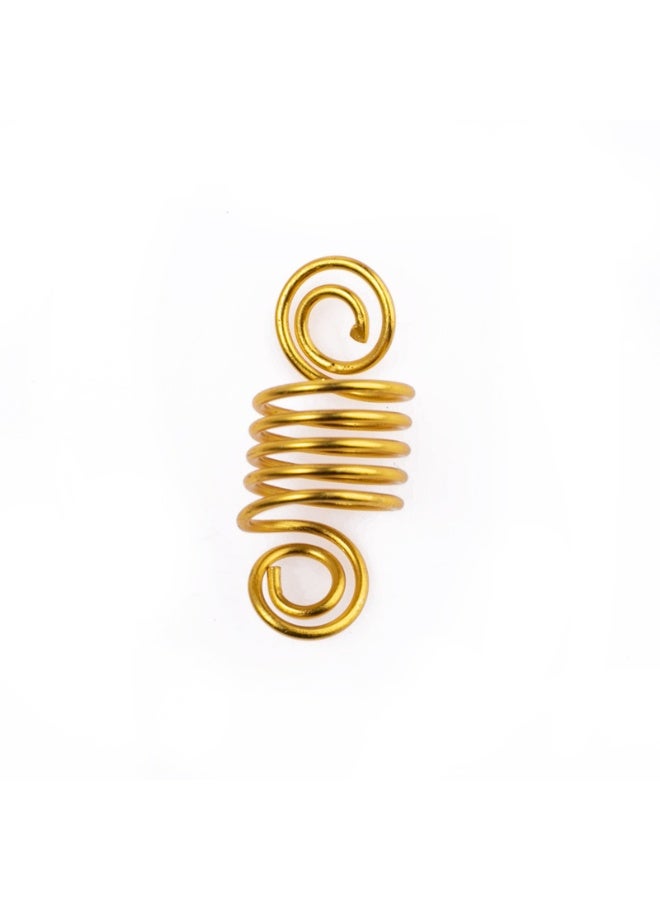 NOVOLAN Hair Braid Cuff Set - 200-Piece Hair Accessories Kit, Featuring Crown Gold & Silver Dreadlock Rings, Extensions with Leaf Pendants, Vintage Ethnic Style for Dreadlocks, Braids, and Extensions - Image 3