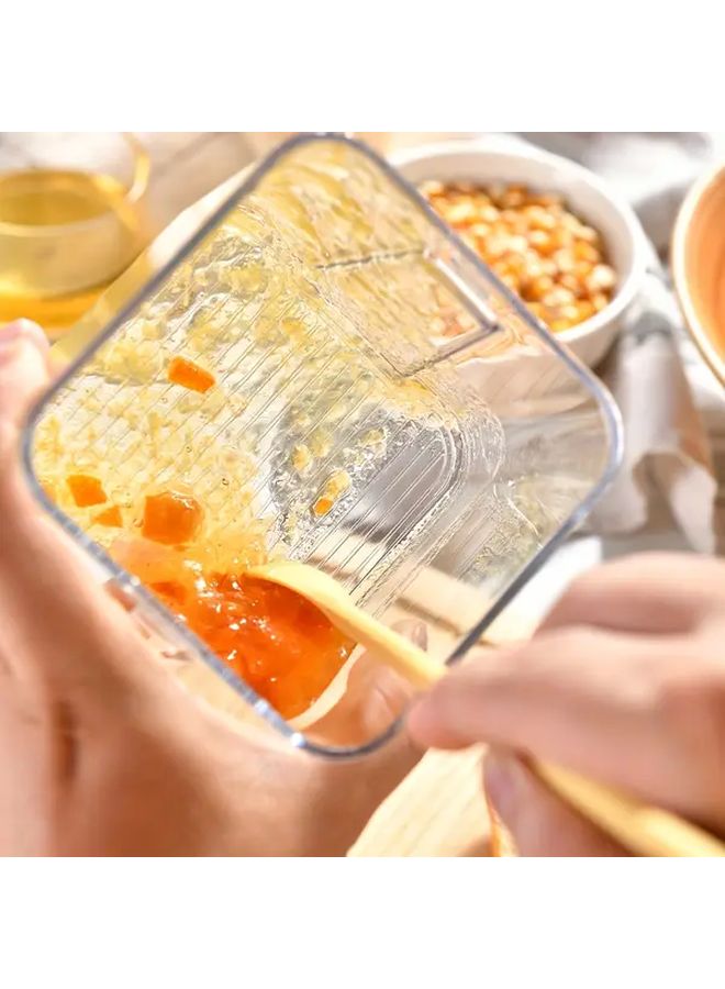 ملعقة دهن المربى سيليكون بيضاء مزدوجة النهاية بمقبض مريح - Image 5
