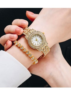 LAIAOCISI Women's Stone Studded Analog Watch With Bracelet Set  - Image 2