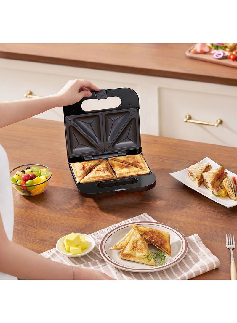 Blaupunkt 2-Slice Sandwich Maker, 750W, Fixed Plates - Image 4