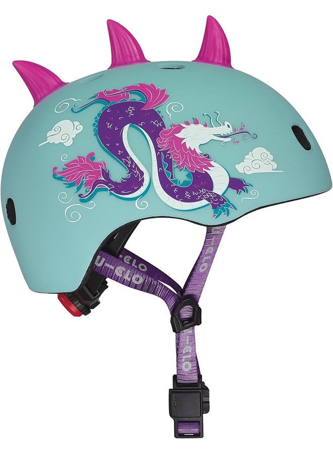 Micro Micro 3D Dragon Kids Helmet (Medium) | Kids Helmet | Kick Scooter Helmets | Sports Helmet for Kids | Helmet with Adjustable Straps | Riding Kids Helmet | Kids Safety | Helmet for Kids  - Image 1