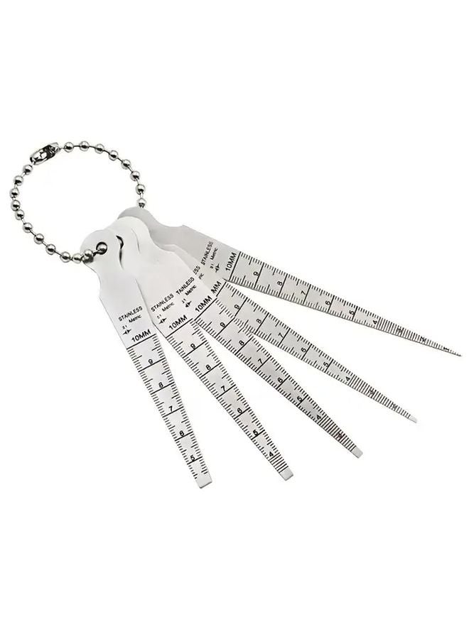 1pc Stainless Steel Conical Feeler Gauge High Precision Triangular Wedge Tool - Image 1