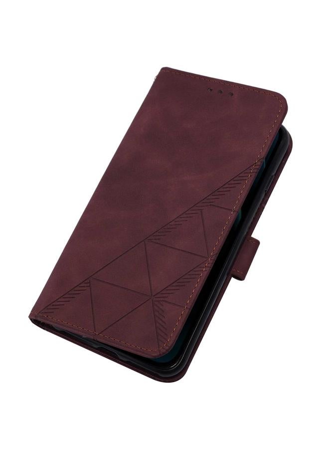 زبون جراب هاتف iPhone 12 Pro Max Crossbody من الجلد المنقوش ثلاثي الأبعاد - Image 2