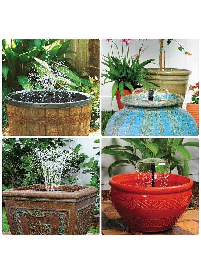 Decdeal Fountain Pump with Lights Led, 10W 160GPH Submersible Water Pump Fountain for Aquarium Fish Tank Pond Garden Backyard, 600L/H AC 110V - Image 2