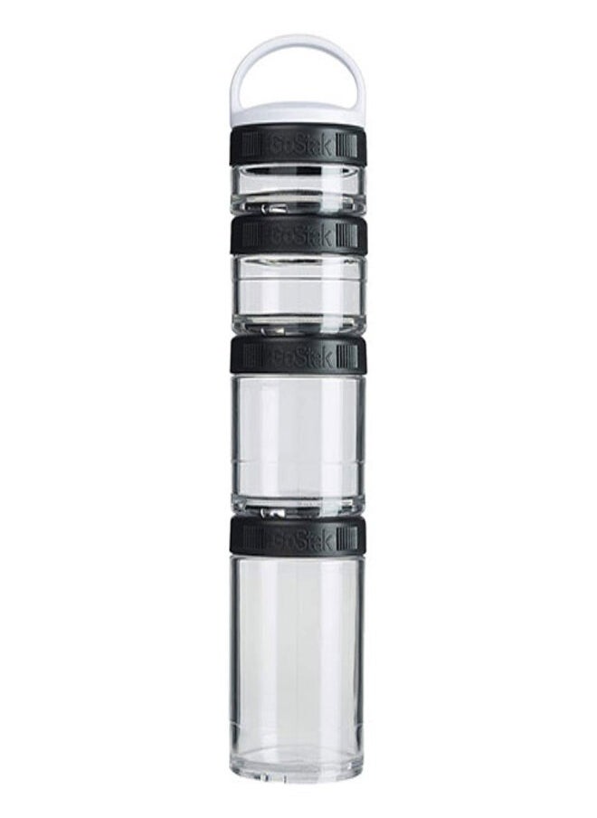 Blender Bottle - GoStak Starter 4Pak – Black Color - Image 1