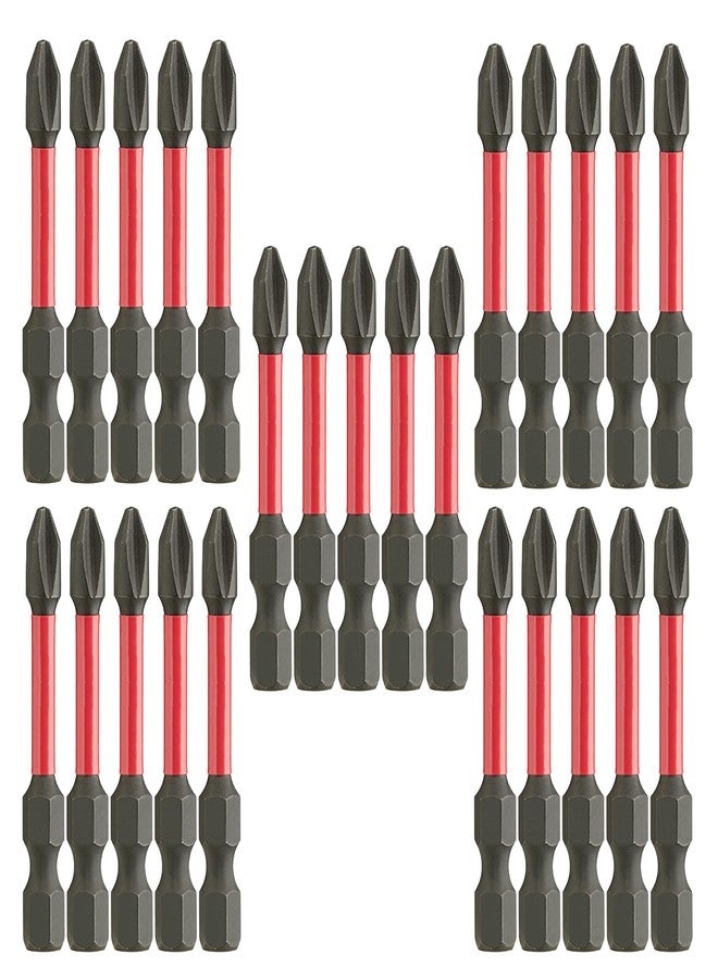 ميلواكي ميلووكي 48-32-4162 مثقاب شوك ويف باور بت فيليبس رقم 2، مقاس 2 بوصة (عبوة من 25 قطعة) - Image 1