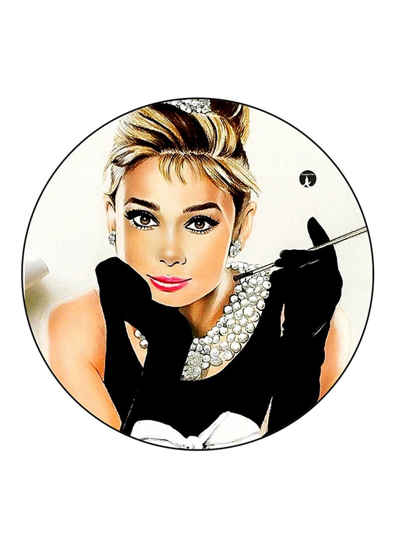 RKN Audrey Hepburn Printed Large Pin Multicolour - Image 2