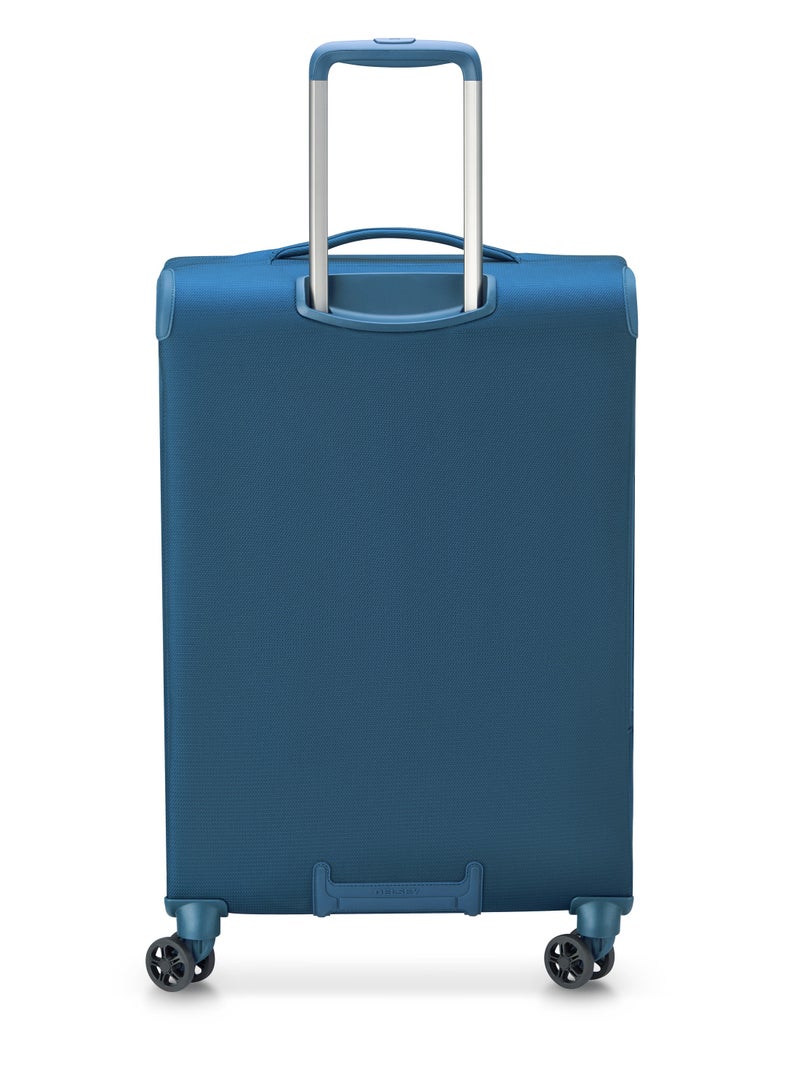 DELSEY Paris Montmartre Air 2.0 68cm Softcase 4 Double Wheel Expandable Check-In Luggage Trolley Light Blue - Image 3