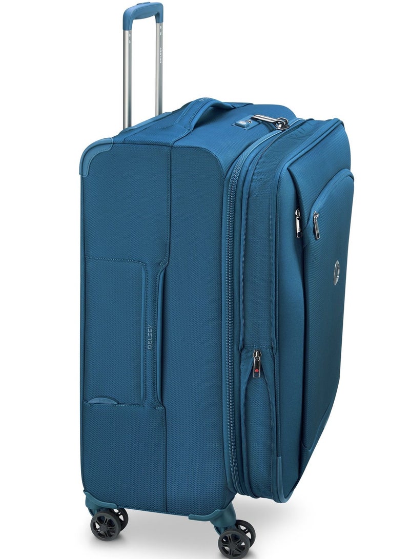 ديلسي _باريس حقيبة سفر مونمارتر اير 2.0 68 سم سوفت كيس بعجلات مزدوجة قابلة للتوسيع لون أزرق فاتح - Image 4
