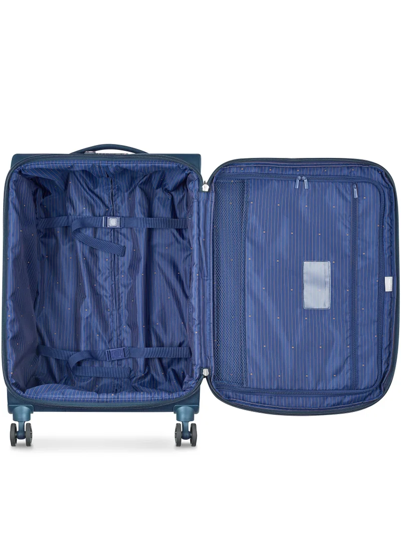 ديلسي _باريس حقيبة سفر مونمارتر اير 2.0 68 سم سوفت كيس بعجلات مزدوجة قابلة للتوسيع لون أزرق فاتح