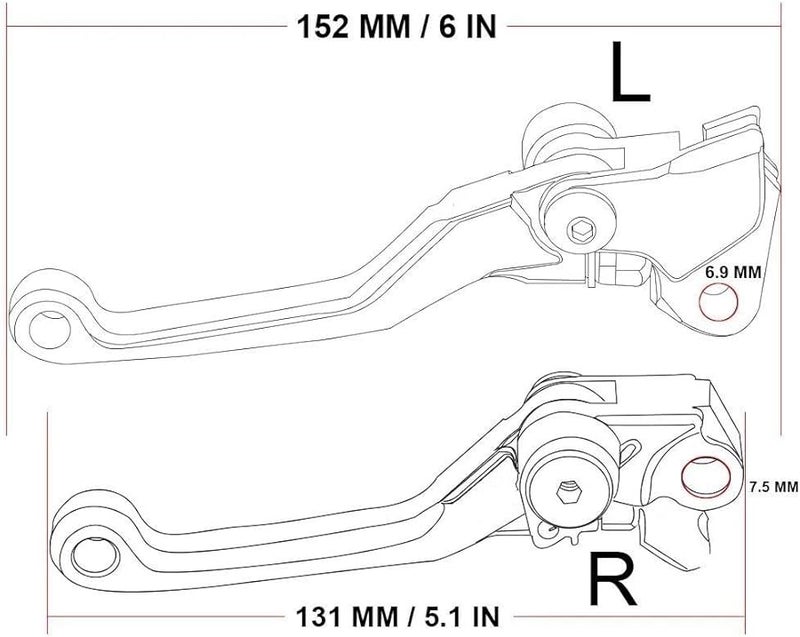 Motorcycle Brake Clutch Levers For Kawasaki KX125 2000 2008 Model Years - Image 3