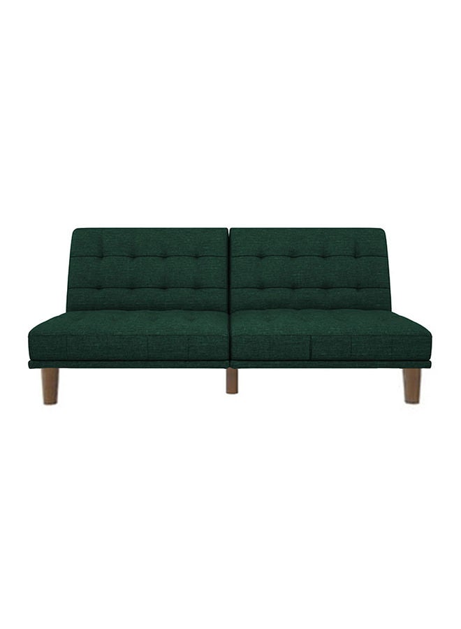 In-House Maria | Sofabed 2 In 1 Upholstered In Linen - Dark Green - Image 3