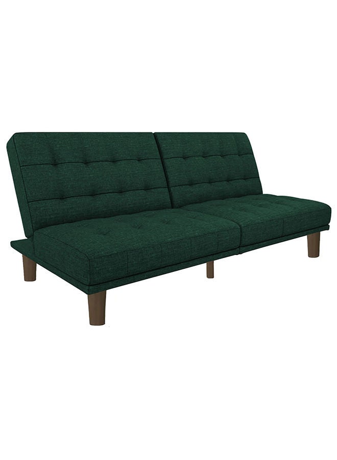In-House Maria | Sofabed 2 In 1 Upholstered In Linen - Dark Green - Image 2