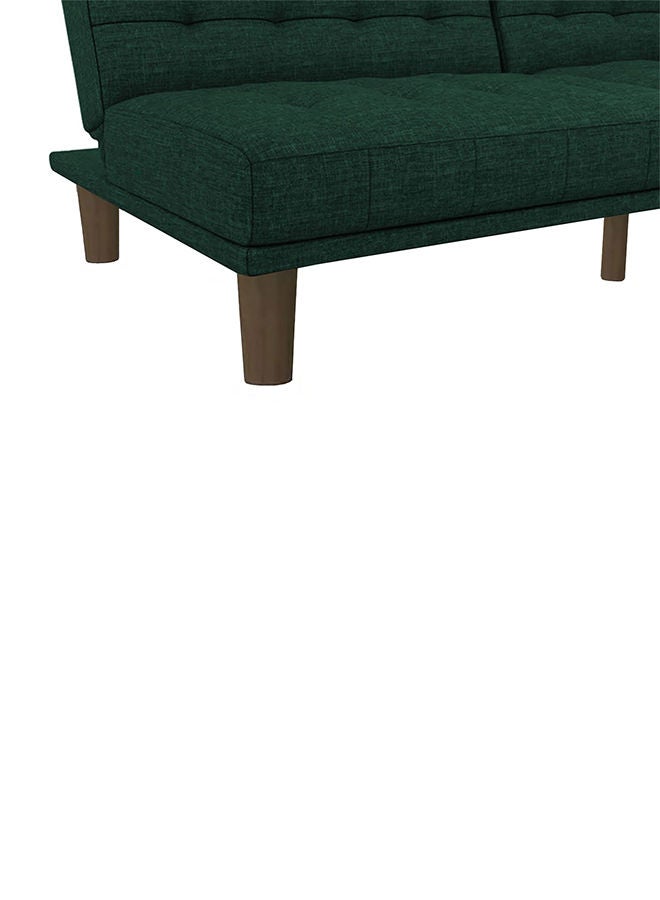 In-House Maria | Sofabed 2 In 1 Upholstered In Linen - Dark Green - Image 5