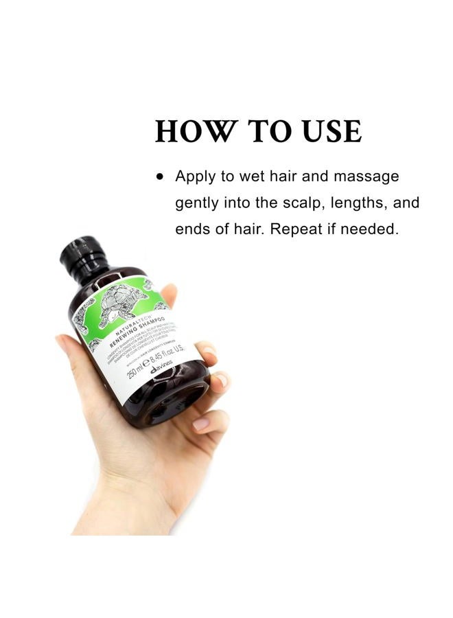 Davines شامبو ناتشرتك رينيوينغ، تنظيف لطيف يعزز صحة الشعر وفروة الرأس، 8.45 أونصة سائلة (عبوة واحدة) - Image 4