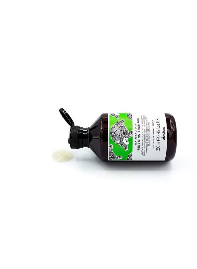 Davines - Naturaltech RENEWING Shampoo, Gentle Cleansing That Promotes The Well Being Of Hair And Scalp, 8.45 fl. oz. - Image 1