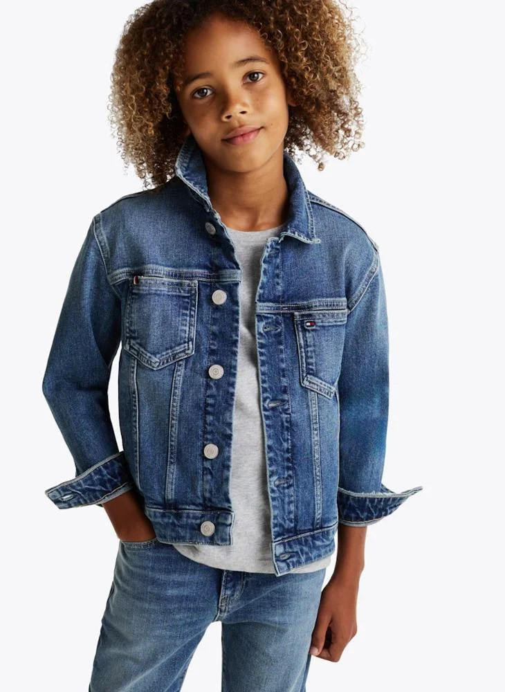 تومي هيلفيغر Kids Oversized Bomber Jacket