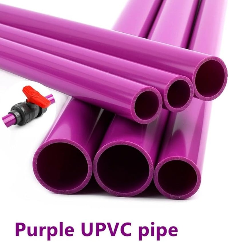 50mm Outer Diameter 25cm Length UPVC Purple Pipe For Aquarium Fish Tank Garden Irrigation - Image 5