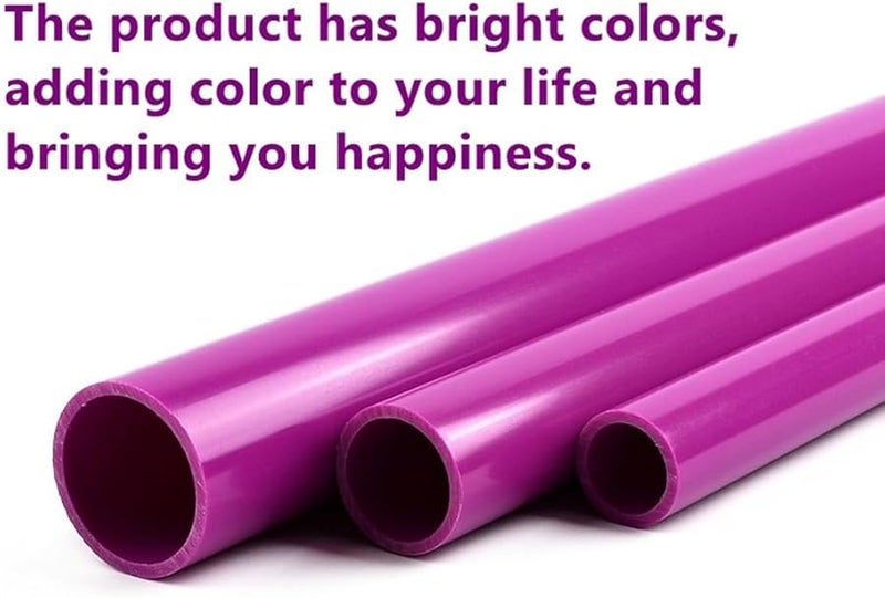50mm Outer Diameter 25cm Length UPVC Purple Pipe For Aquarium Fish Tank Garden Irrigation - Image 4