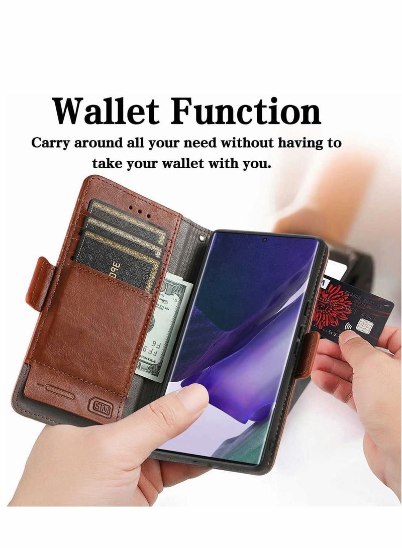 Y&D Case for Samsung S22 Ultra case RFID Blocking Leather Wallet Phone Credit Card Holder sim Key Storage Flip Folio Shockproof Galaxy 6.8''  - Image 3