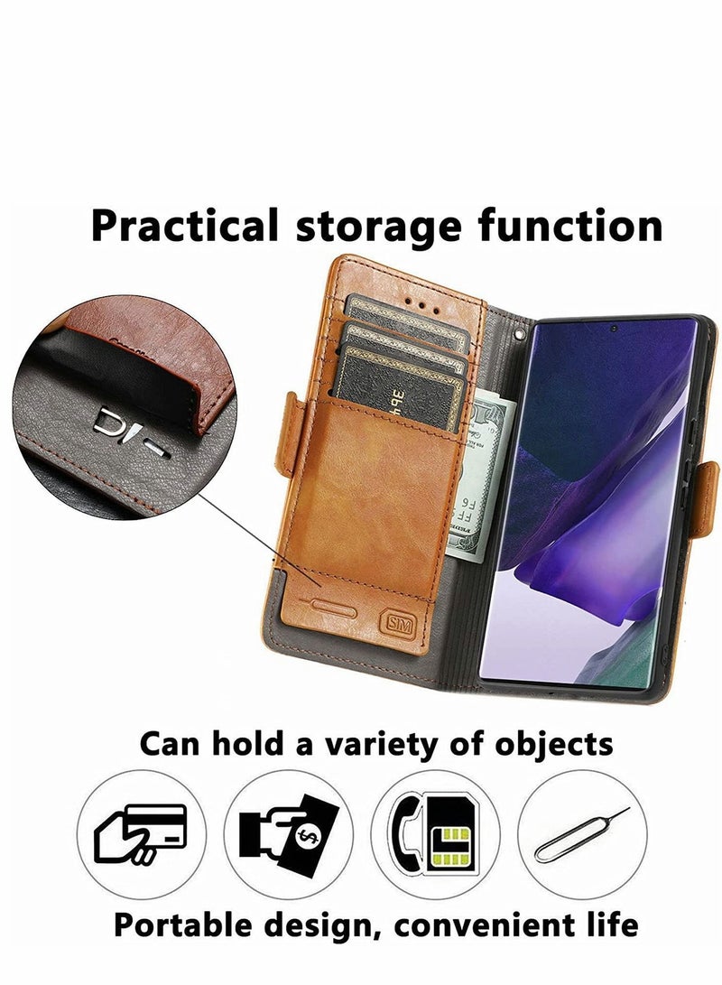 Y&D Case for Samsung S22 Ultra case RFID Blocking Leather Wallet Phone Credit Card Holder sim Key Storage Flip Folio Shockproof Galaxy 6.8''  - Image 2