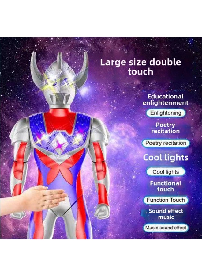 Oversized Degas Cello Ott Superman Children's Toy Touch Sound And Light Male And Girl Doll Birthday Gift Box Full Set-Color:God's Light Stick  - Image 4