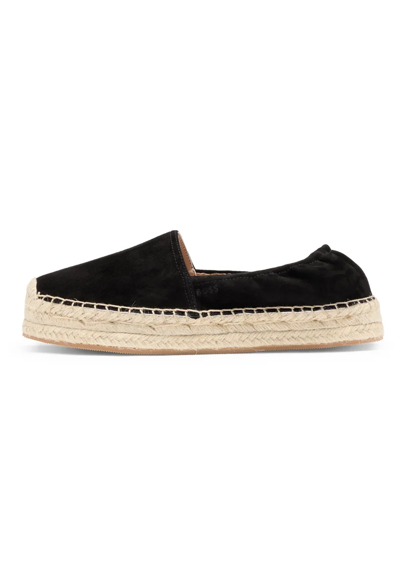 BOSS black Suede espadrilles with elasticated heel for Women | Best Price UAE