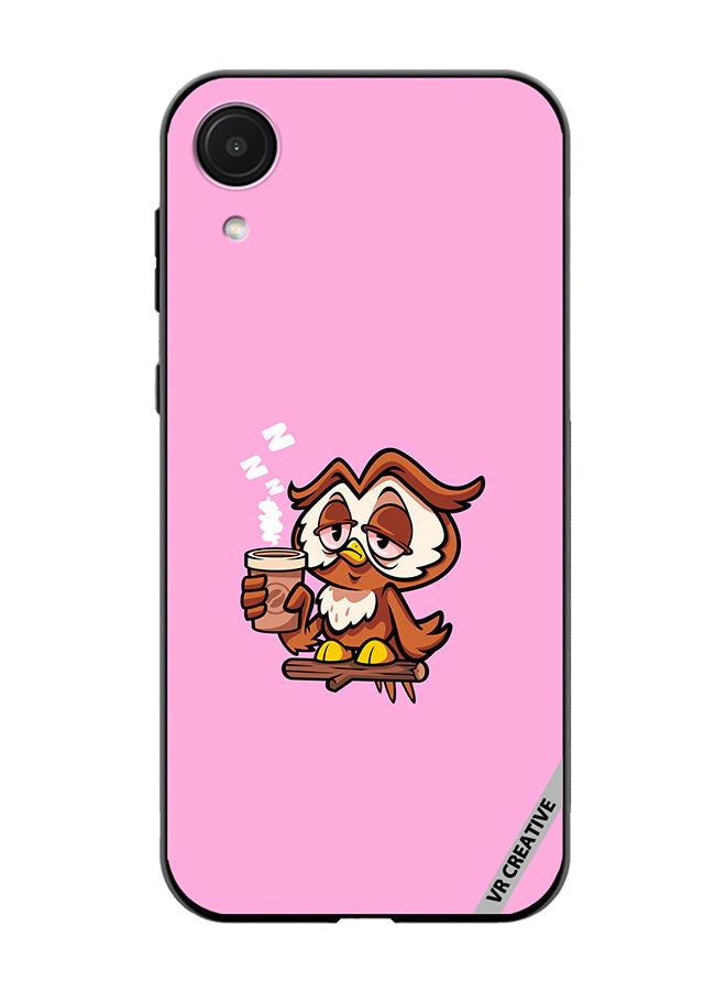 VR CREATIVE Protective Case Cover For Samsung Galaxy A03 Core Sleepy Owl Design Multicolour - Image 1