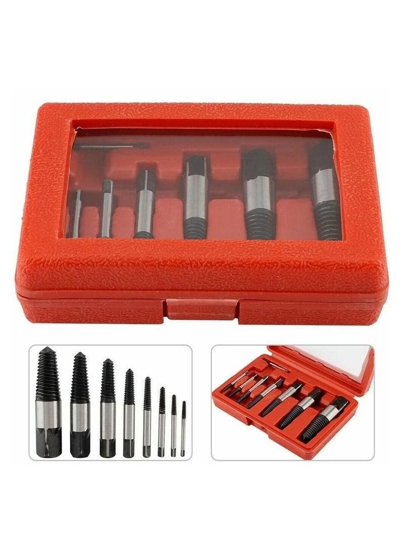 DEFAONS Broken Water Pipe Extractor Broken Water Pipe Remover 8 Pcs Bit Set