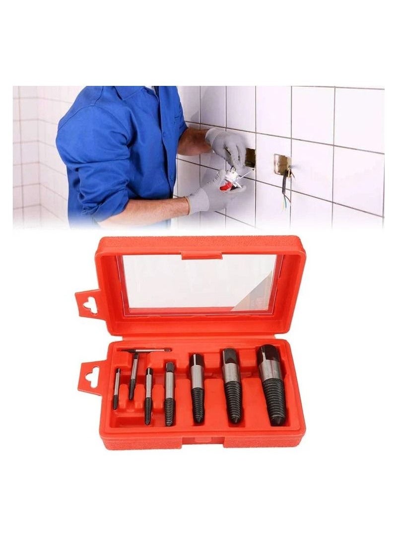 DEFAONS Broken Water Pipe Extractor Broken Water Pipe Remover 8 Pcs Bit Set