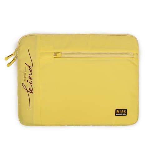 QIPS 14.5" inch Laptop Sleeve Cover Slim and Water Resistant for MAC/Dell/HP/Asus/Lenovo/Acer (Yellow). - Image 1