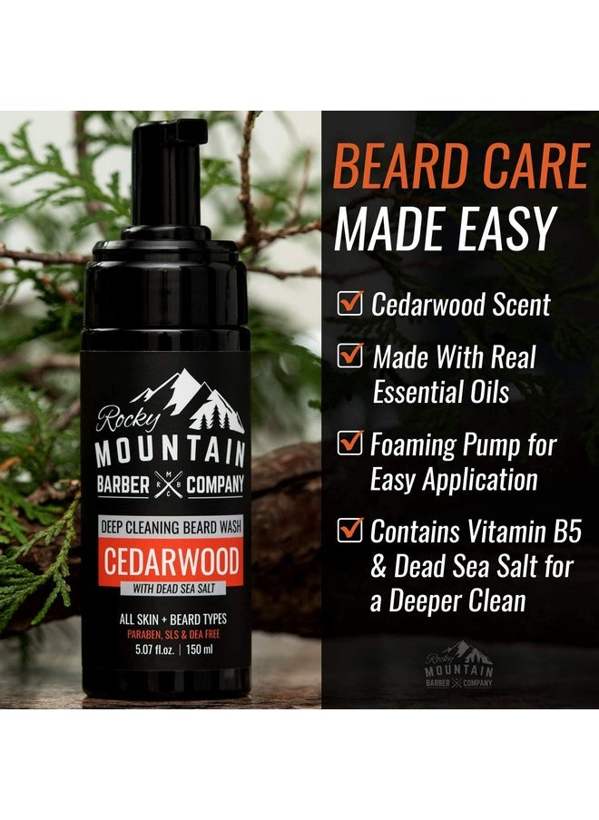 Foaming Cedarwood Beard Wash With Cedarwood Essential Oil Vitamin B5 & Dead Sea Salt 5 Oz By Rocky Mountain Barber Company - pzsku/Z9DE44F595988FA4F3FD5Z/45/_/1696072332/78726dba-3ad0-47ad-8e0d-d8d3dd4a3c46