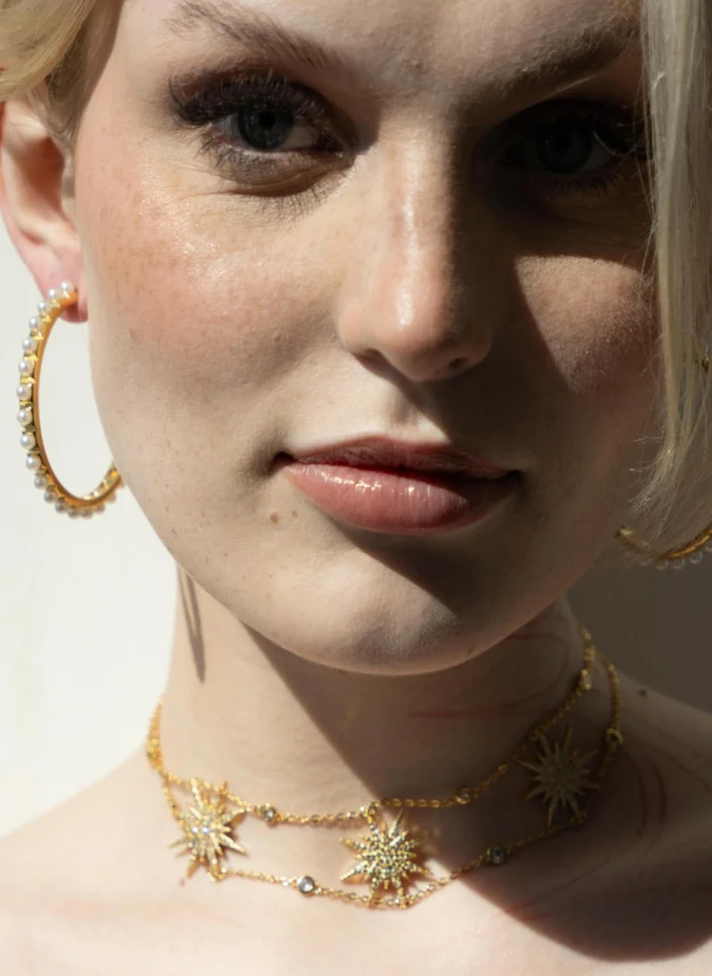 AMIE Dubai  Gold-plated choker with stars for Women | Best Price UAE
