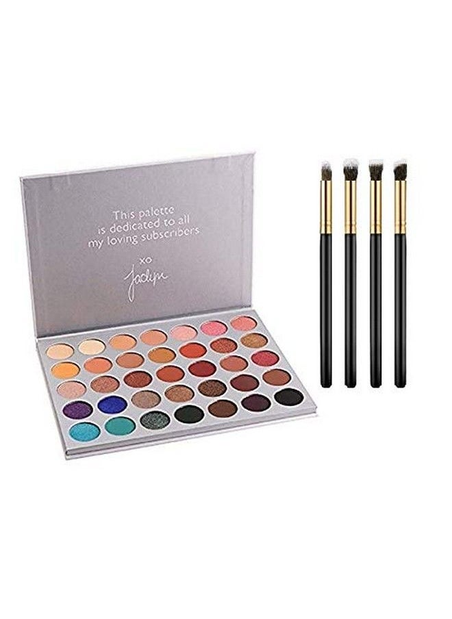 ClubComfort � Hill Eyeshadow Palette Cosmetic Powder Makeup For Girls/Women With 4 Eyeshadow Blending Brush  - Image 2