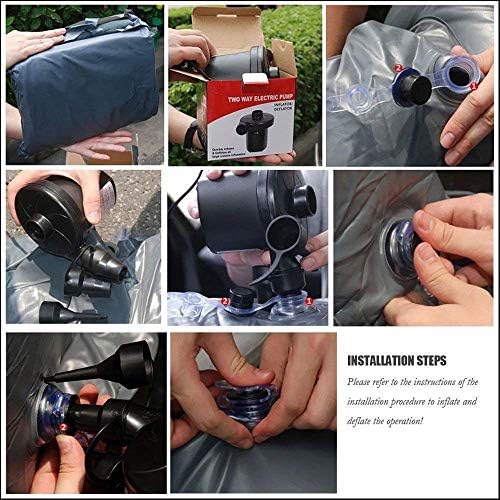 SHREE HANS CREATION Car Travel Inflatable Sofa Mattress Air Bed Cushion Camping Bed Rear Seat with Two Inflatable Pillow and Air Pump for Car Back Seat Durable inflatable Mattress Sleeping & Enjoyment - Image 5