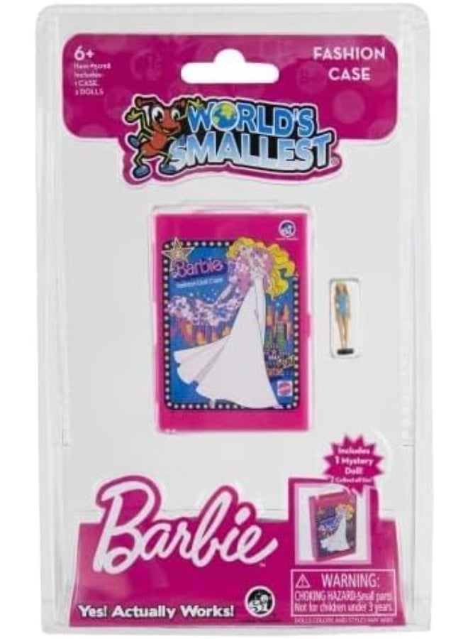 World's Smallest Barbie Fashion Case, Miniature, Includes 1 case and 2 Micro Figures, Styles Selected at Random - Image 4