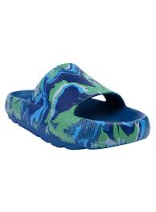 CUBS Blue/Green Psychedelic Eva Virgo Boys/Men Slide - Image 2