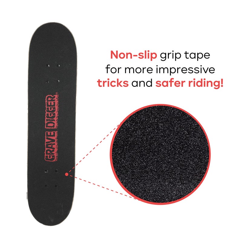VOYAGER Monster Jam 31 inch Skateboard, 7-ply Maple Desk Skate Board for Cruising, Carving, Tricks and Downhill - Image 3