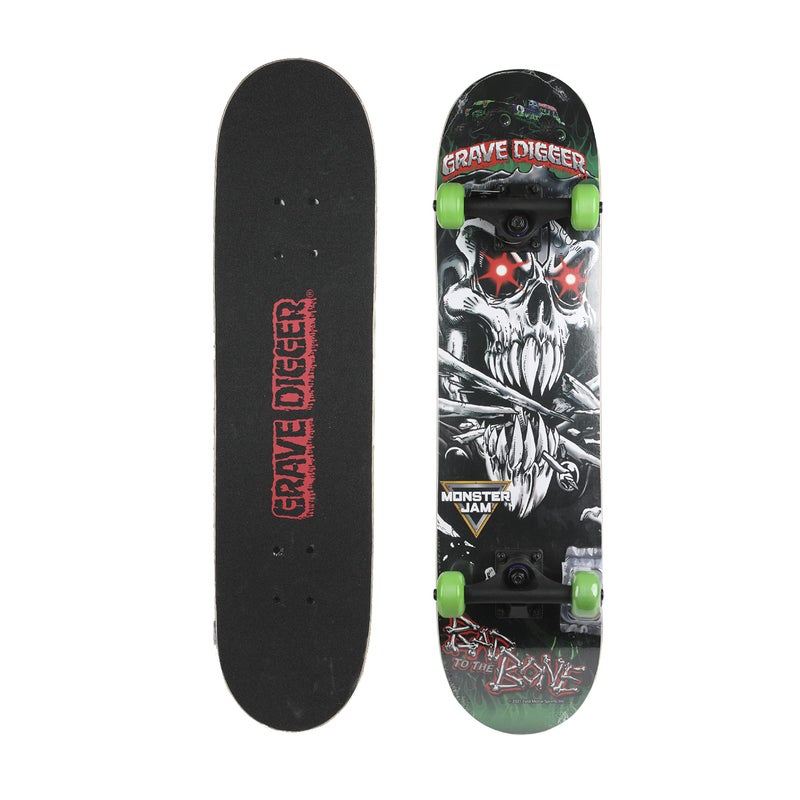 VOYAGER Monster Jam 31 inch Skateboard, 7-ply Maple Desk Skate Board for Cruising, Carving, Tricks and Downhill - Image 1