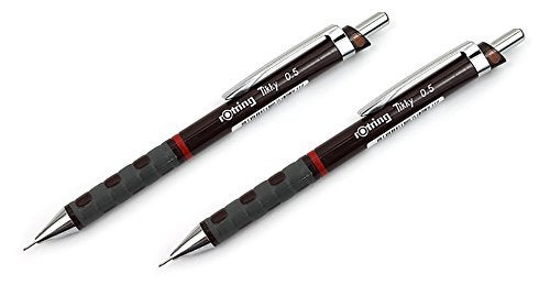 Rotring قلم رصاص ميكانيكي روتراينج تيكي رفيع 05 مم بورجوندي 1904691 2 قطع - Image 1