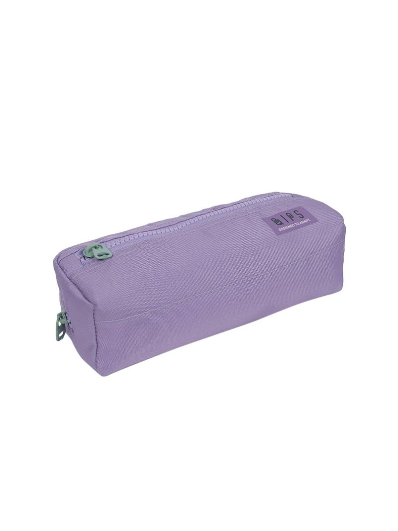 QIPS Multi Utility Durable Polyester Pencil Pouch Bag with Dual Compartments, Smooth Zipper Closure - Ideal for School, Office & Travel Accessories (Lavender) - Image 5