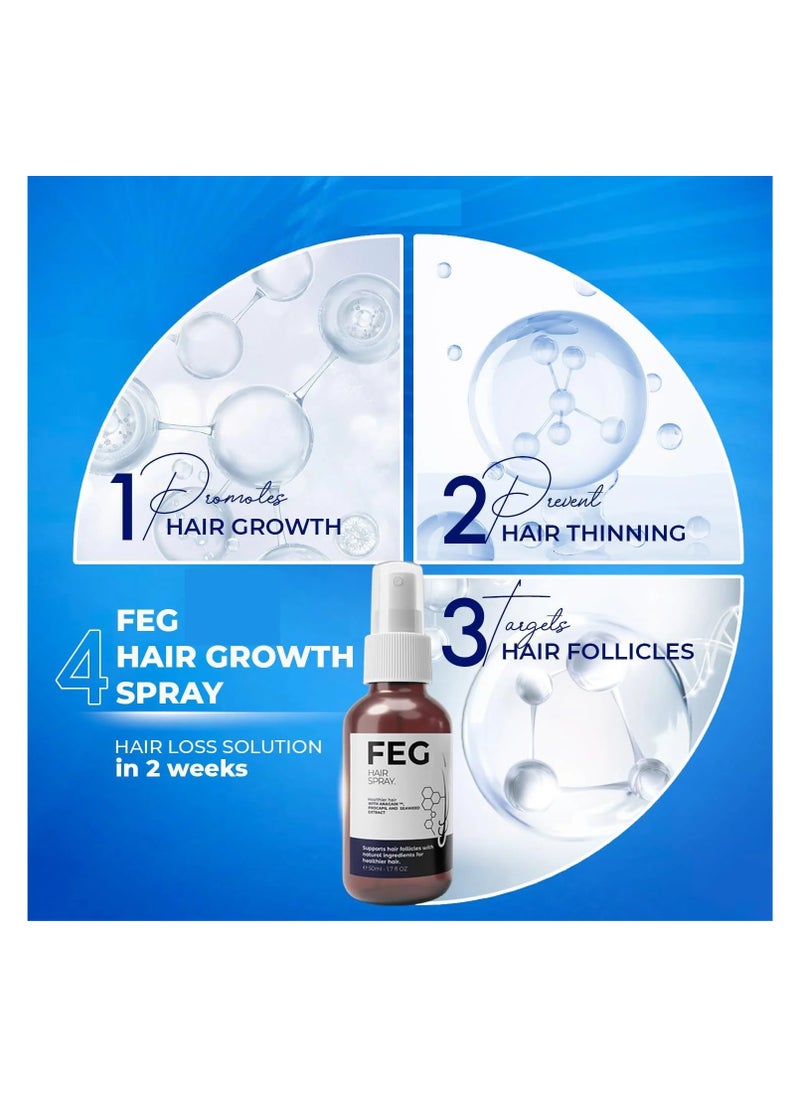 FEG FEG Hair Booster Spray – For Thicker, Healthier Hair  - Image 3