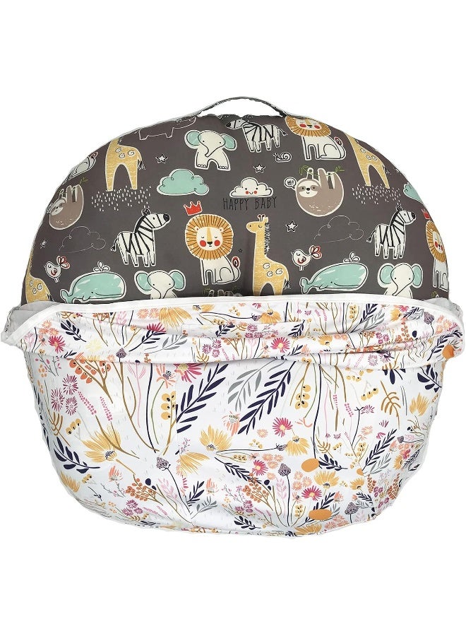 Culclendy Original Newborn Lounger Cover - Garden Flowers - Image 2